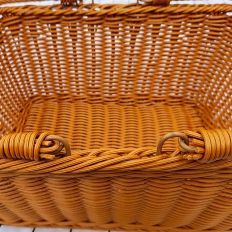 Outdoor Picnic Storage Container With Handle Lightweight  Basket