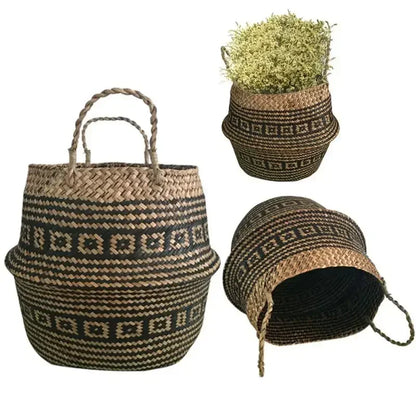 Seagrass Clothing Storage Basket Home Decoration